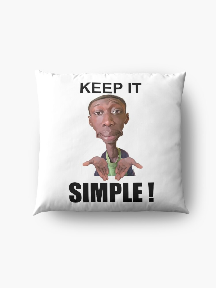 Alternate view of Khaby Lame Caricature Simple Floor Pillow