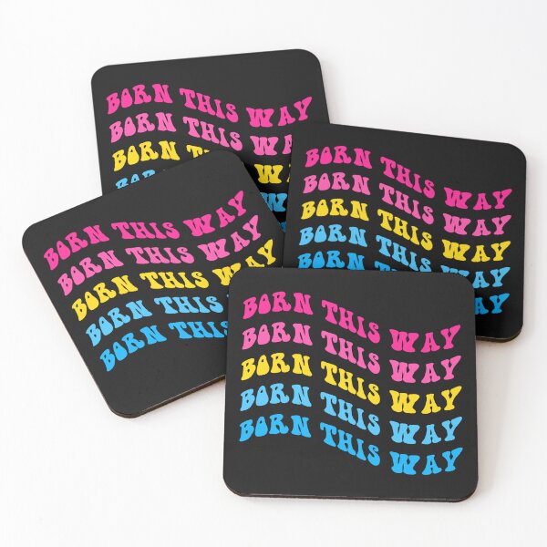 Item preview, BORN THIS WAY Pansexual Pride Flag Text designed and sold by everything4eva.