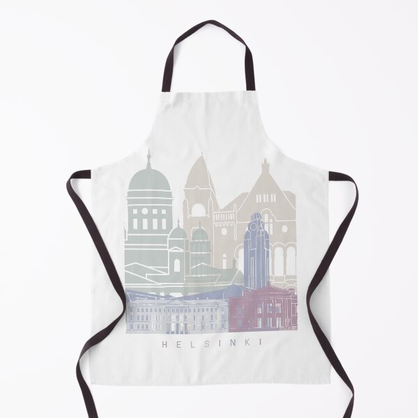 Item preview, HELSINKI SKYLINE POSTER PASTEL designed and sold by paulrommer.