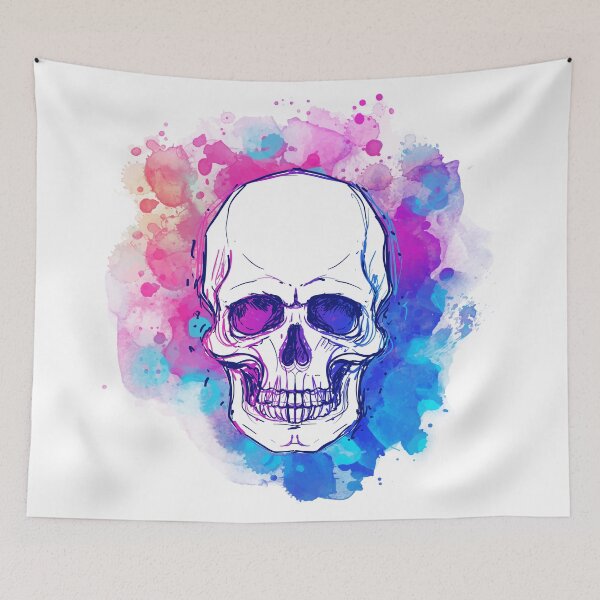 Item preview, Watercolor Skull designed and sold by Varvara Gorbash.