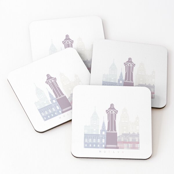 Item preview, HUELVA SKYLINE POSTER PASTEL designed and sold by paulrommer.