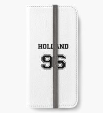 tom holland varsity tee iPhone Wallet/Case/Skin