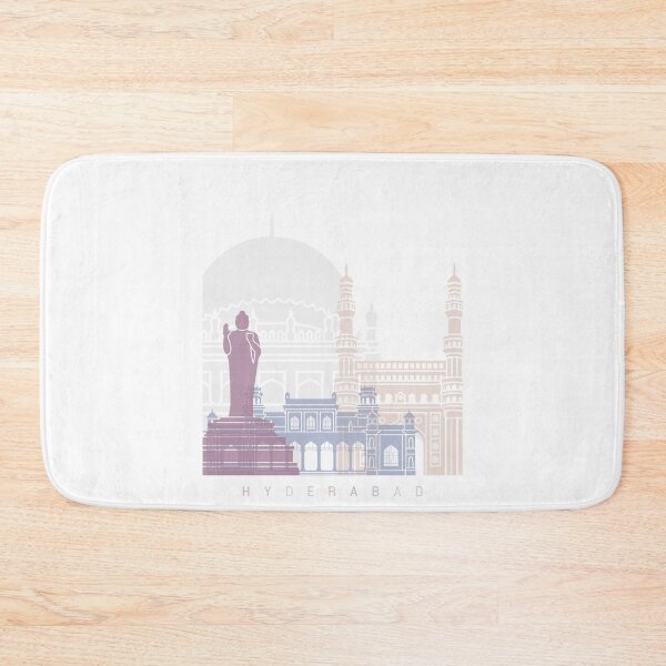 Item preview, HYDERABAD SKYLINE POSTER PASTEL designed and sold by paulrommer.