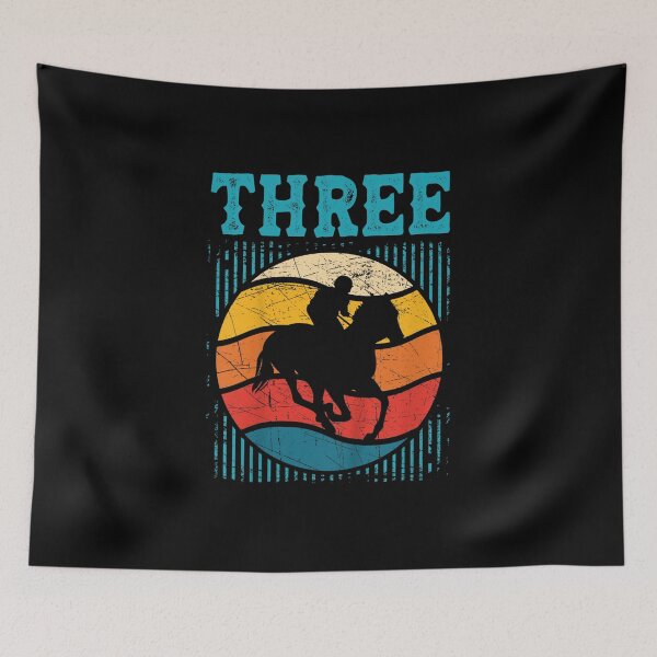 Item preview, Kids 3rd Birthday Horse Rider Fan 3 Years old Girls Boys Kids designed and sold by Holvasterlund.