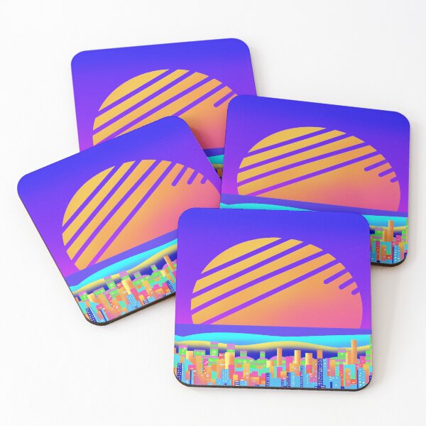 Item preview, Vaporwave Sunset designed and sold by thingamebobb.