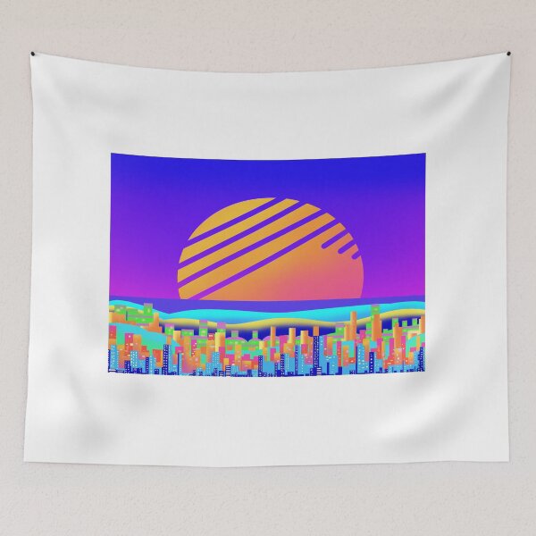 Item preview, Vaporwave Sunset designed and sold by thingamebobb.