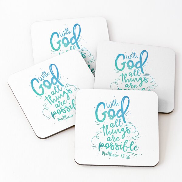 Item preview, Kopie von Kopie von Matthew 19:26 - With God all things are possible designed and sold by Motivburg.