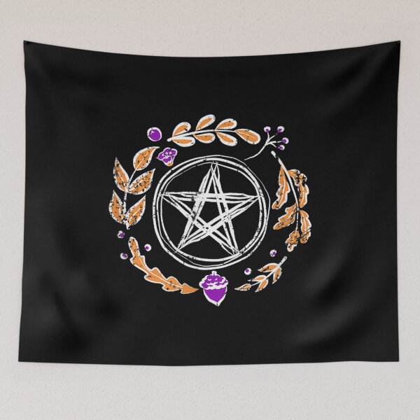 Item preview, Salem Witch Autumn Pentagram Halloween designed and sold by Svenbjork.