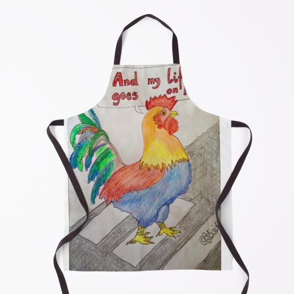 Item preview, Rooster crossing the road designed and sold by AliciaSanson.