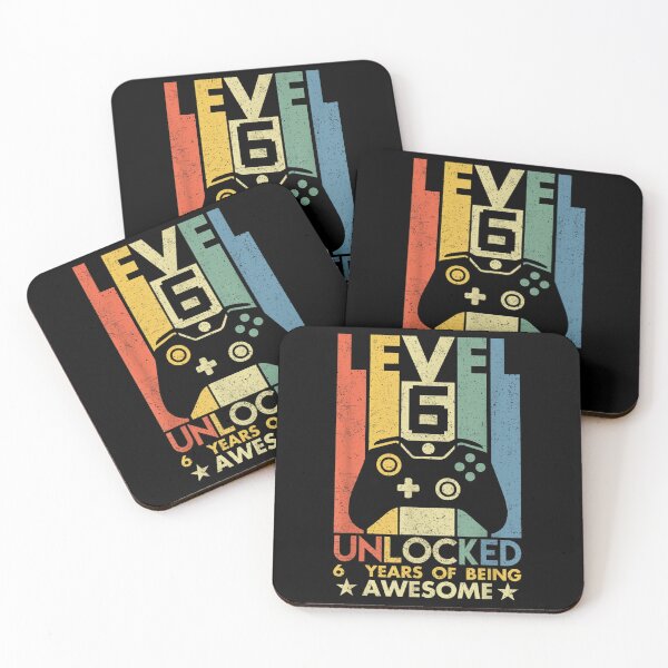 Item preview, Level 6 Unlocked 6 Years Of Being Awesome 6 Yrs Old designed and sold by Holvasterlund.