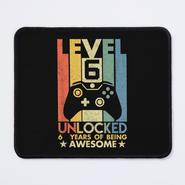 Item preview, Level 6 Unlocked 6 Years Of Being Awesome 6 Yrs Old designed and sold by Holvasterlund.