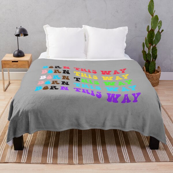 Item preview, BORN THIS WAY Progress Pride Flag Text designed and sold by everything4eva.