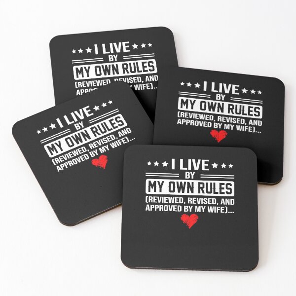 Item preview, I Live By My Own Rules Reviewed Revised And Approved By My Wife funny quot motivation vintage love designed and sold by elizabethdawnn.