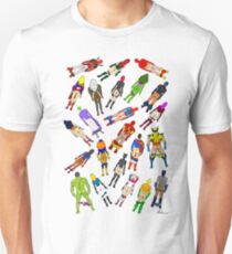 Butt of Superhero Villian - on White Unisex T-Shirt