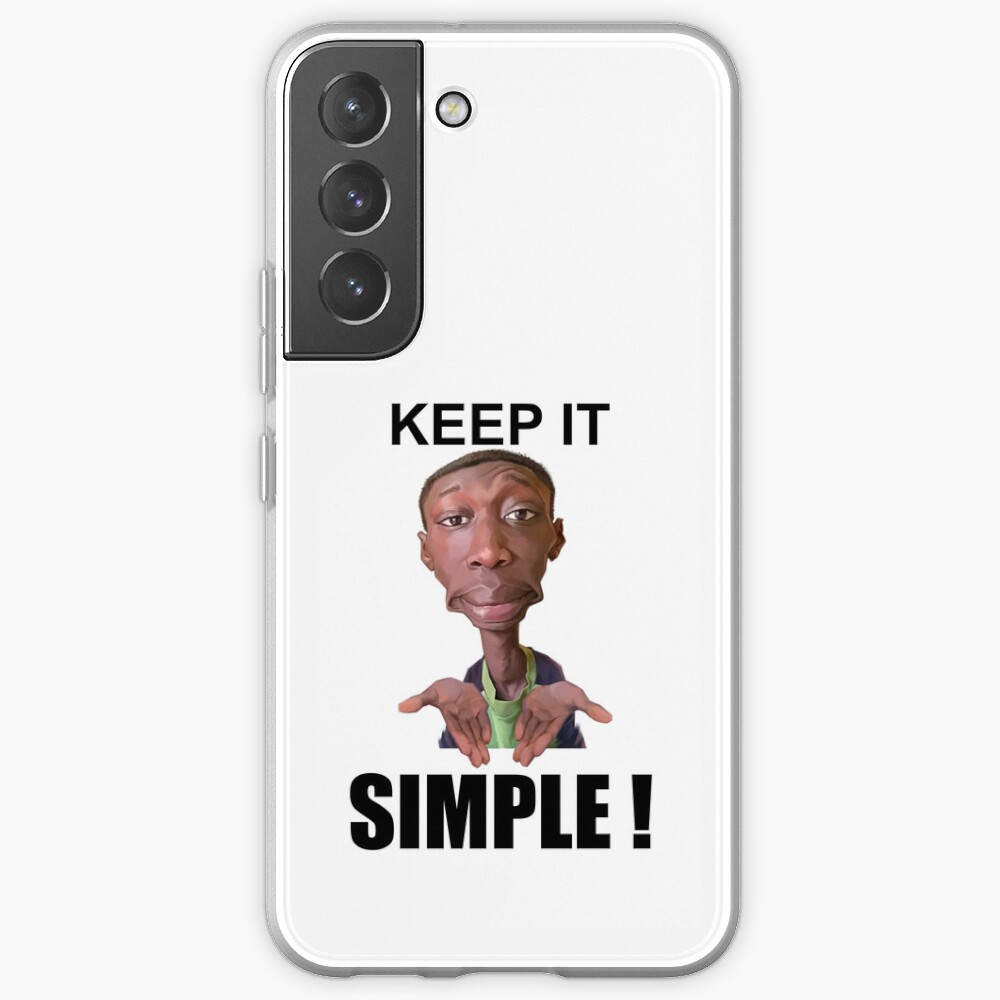 Khaby Lame Caricature Simple Samsung Galaxy Phone Case