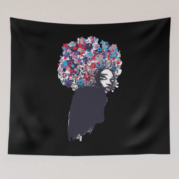 Item preview, colourful flower hair Green designed and sold by Jefflewis340.
