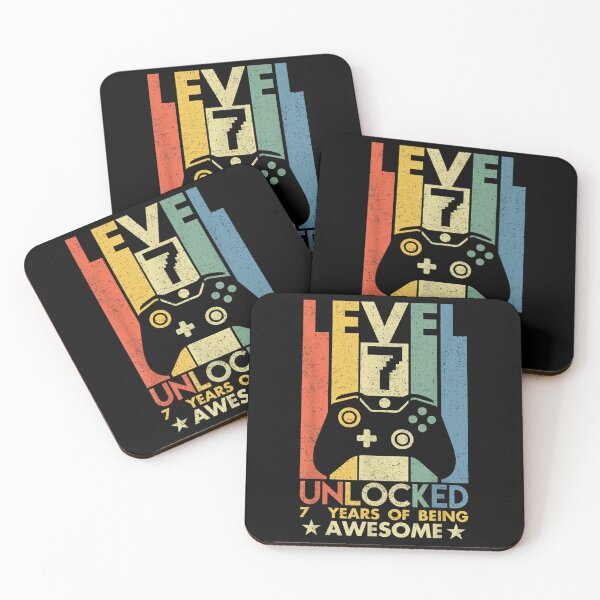 Item preview, Level 7 Unlocked 7 Years Of Being Awesome 7 Yrs Old designed and sold by Holvasterlund.