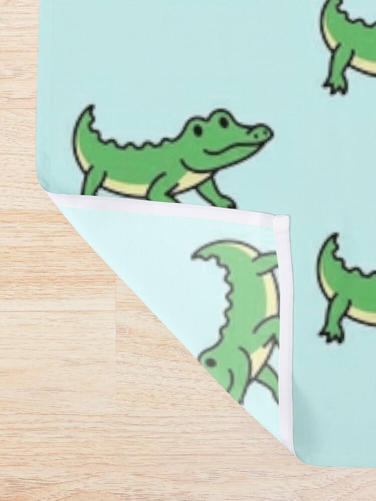 Alligator Shower Curtain for Sale by littlemandyart