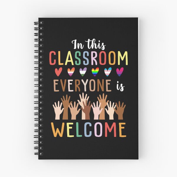 Item preview, In this classroom everyone is welcome funny colorful cute love rainbow equality designed and sold by elizabethdawnn.