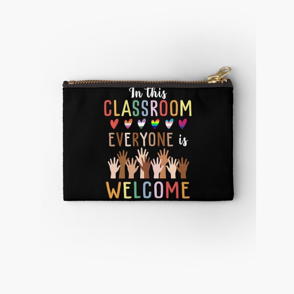 Item preview, In this classroom everyone is welcome funny colorful cute love rainbow equality designed and sold by elizabethdawnn.