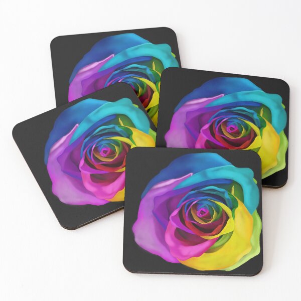 Item preview, Rosa del arco iris designed and sold by thingamebobb.