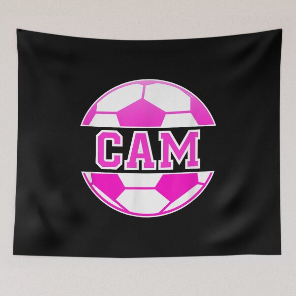 Item preview, Cam Name Girls Soccer Play Football Sports Fan Balls designed and sold by Jonathanhagerst.