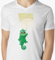 Pascal, der von einer Laterne schwingt T-Shirt mit V-Ausschnitt