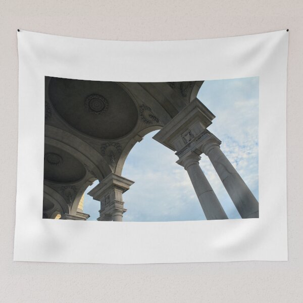 Item preview, Classical columns holding dome ceiling and cloudy sky  designed and sold by oanaunciuleanu.