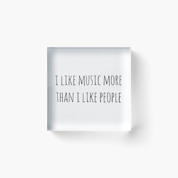 Music Acrylic Block