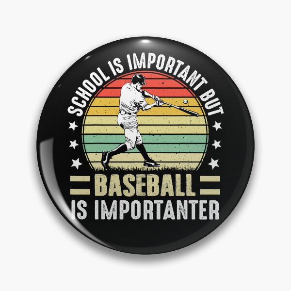 Item preview, Vintage School Is Important But Baseball Is Importanter Gift designed and sold by MichelSorour.