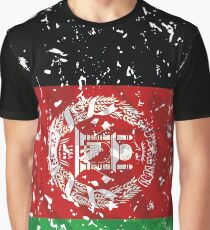 Afghanistan grunge vintage flag Graphic T-Shirt