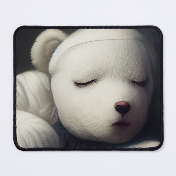 Item preview, White Teddy Bear Sleeping designed and sold by ARTIMITY.