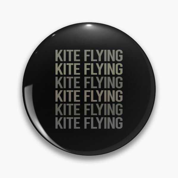 Item preview, Gray Text Art Kite Flying designed and sold by TartSpiderWeb.