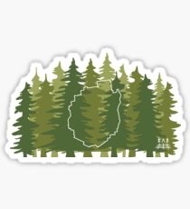Pegatina Árboles ADK - Off The Grid