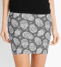 sugar skull Mini Skirt