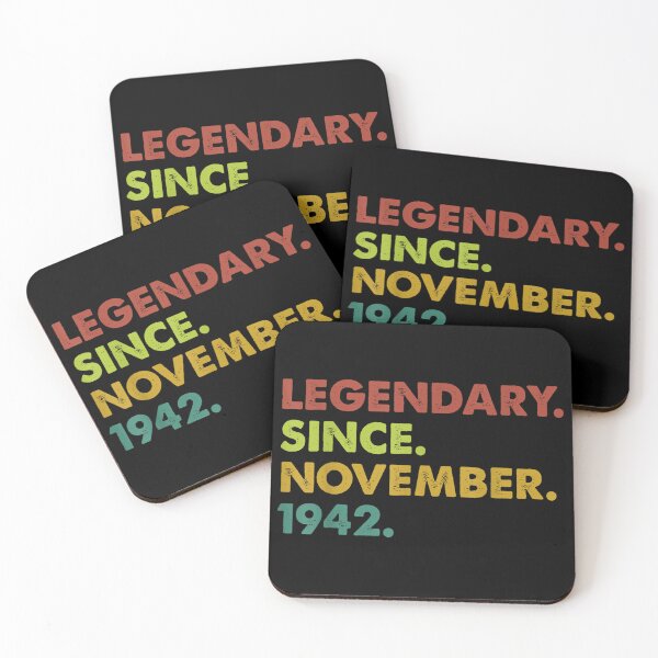 Item preview, 80 Years Old Legend Since November 1942 80th Birthday Gifts designed and sold by Holvasterlund.