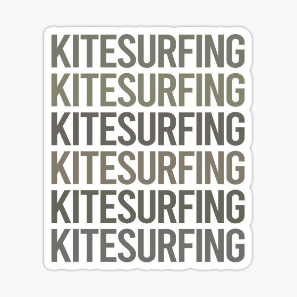 Item preview, Texte gris Art Kitesurf Kitesurf Kitesurfer designed and sold by TartSpiderWeb.