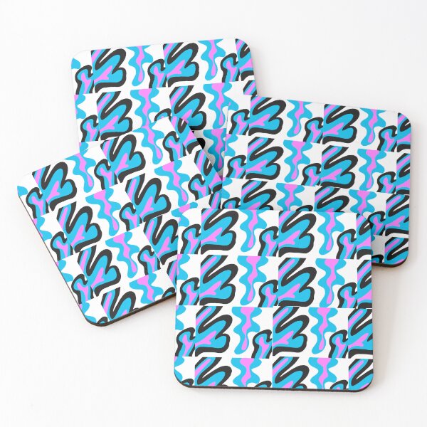 Item preview, Blue and Pink Mosaic Tile Pattern Design  designed and sold by theprintedclub.