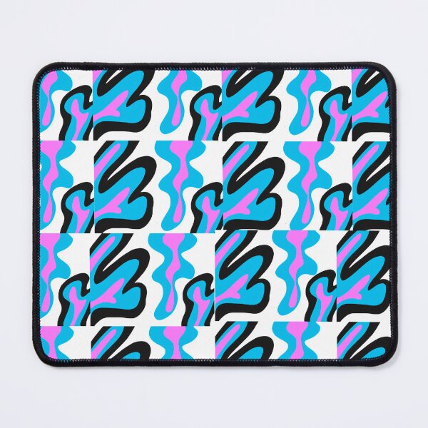 Item preview, Blue and Pink Mosaic Tile Pattern Design  designed and sold by theprintedclub.