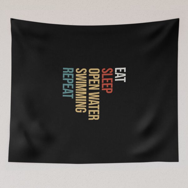 Item preview, Eat Sleep Open Water Swimming Repeat Essential T-Shirt designed and sold by angelaelilx.