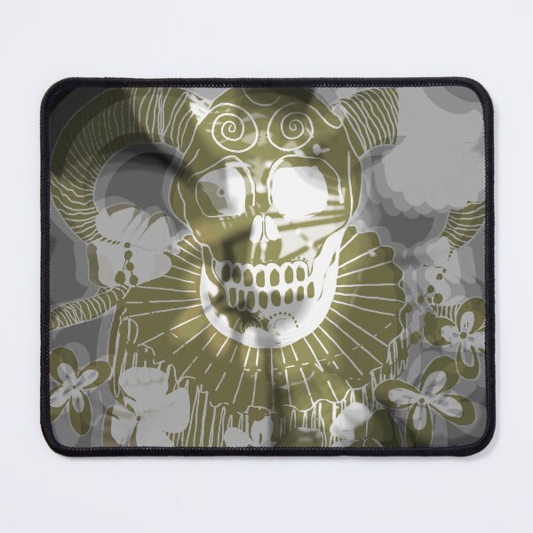 Item preview, Romantic victorian gothic horror dream horned skull monochrome tone designed and sold by LynseysArtShop.