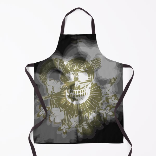 Item preview, Romantic victorian gothic horror dream horned skull monochrome tone designed and sold by LynseysArtShop.