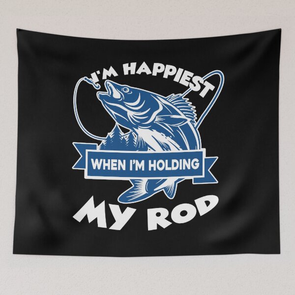Item preview, Fishing - I'm Happiest When I'm Fishing designed and sold by UnknownArtistt.