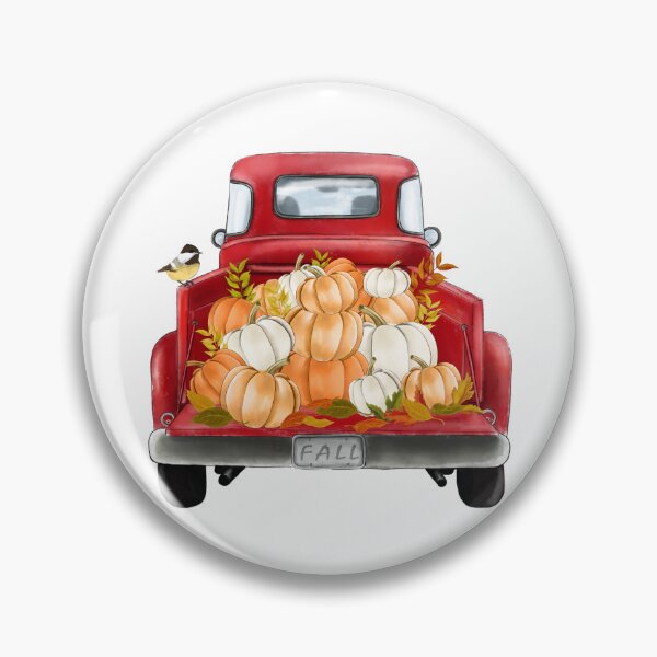 Artikelvorschau, LKW und Kürbisse Gemütlicher Herbst Herbst Illustration Waldtiere entworfen und verkauft von CreativeBu.