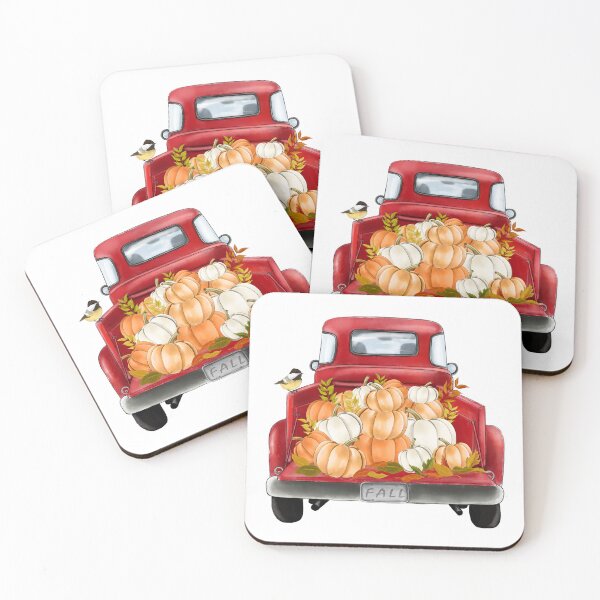 Item preview,  Truck and Pumpkins Cozy Fall Autumn Illustration Woodland Animals designed and sold by CreativeBu.