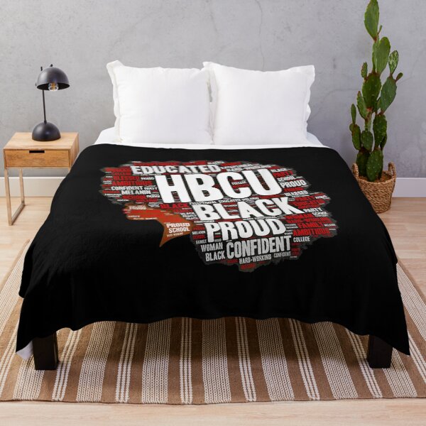 Item preview, HBCU Red and White Words in Afro designed and sold by Svenbjork.