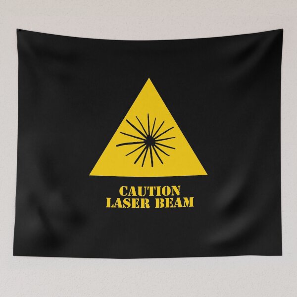 Item preview, Warning laser beam! designed and sold by robpritchard.