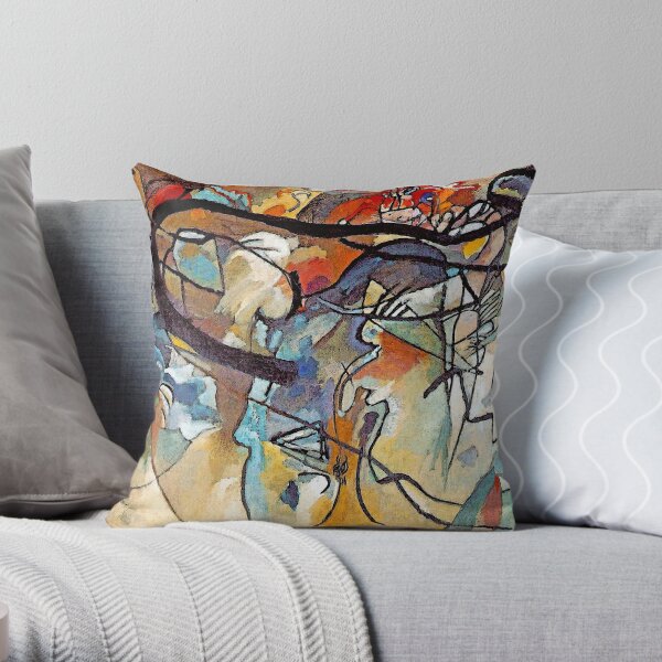 Wassily Kandinsky Composition 5 - Abstract Art Throw Pillow