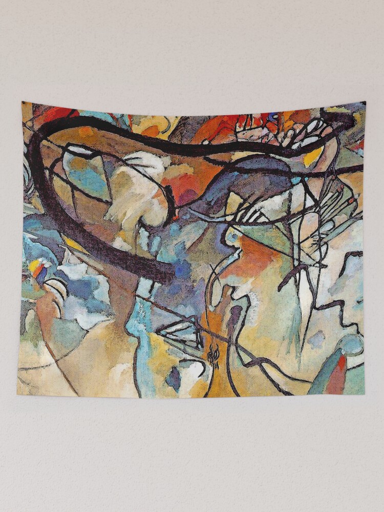 Wassily Kandinsky Composition 5 Abstract Art Tapestry