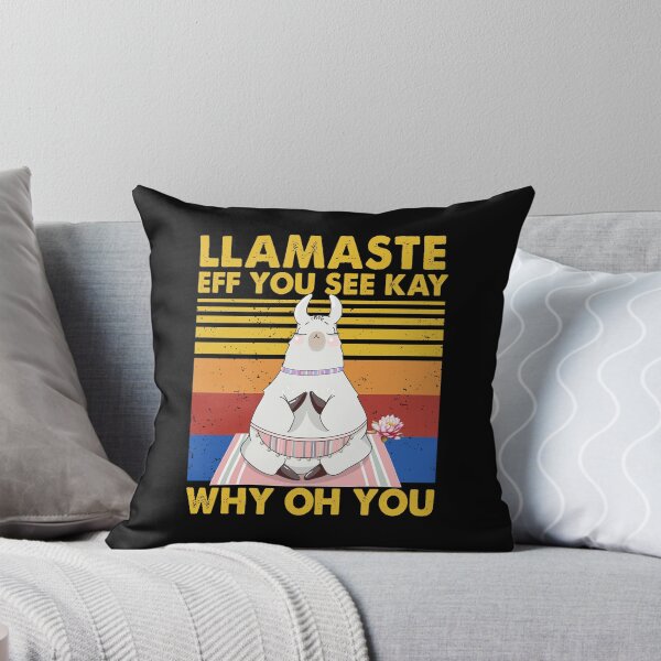 Item preview, Llamaste EFF You See Kay Why Oh You funny yoga vintage cute designed and sold by elizabethdawnn.